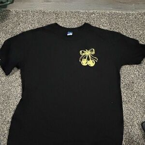 Old Navy Black Tee with Yellow Graphic